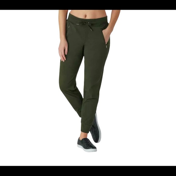 Mark Woven Trek Green Joggers Sz 